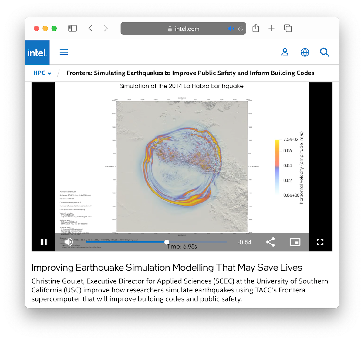 Improving Earthquake Simulation Modeling That May Save Lives